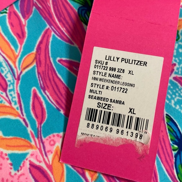 Lilly‎ Pulitzer | NWT Girl's Youth XL 12-14 Weekender Legging in Seaweed Samba - Picture 4 of 7